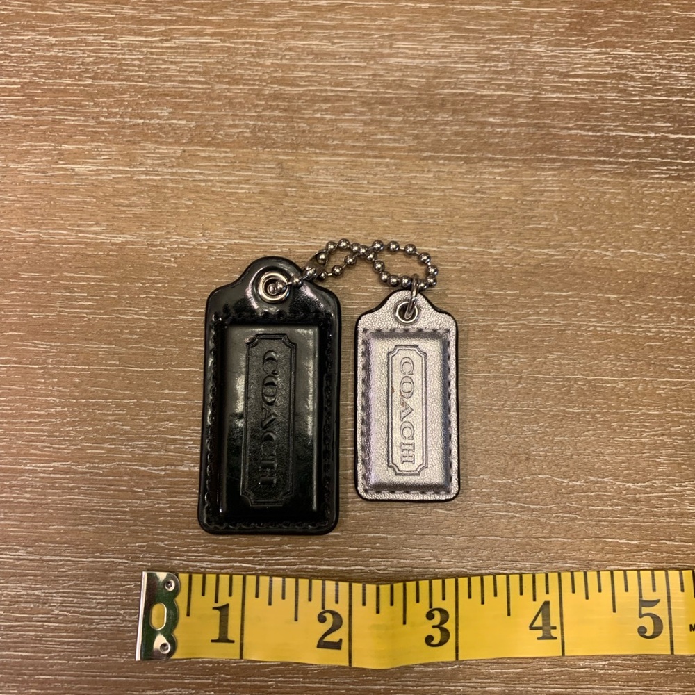 Set of Coach Black and Silver Hang Tags - Picture 3 of 4